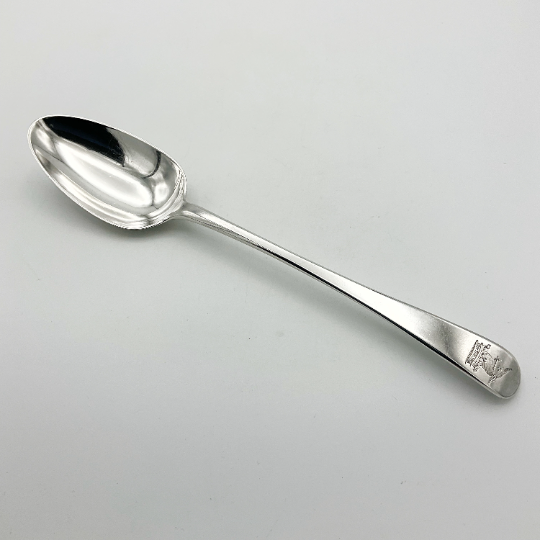 Antique 1792 Georgian Sterling Silver Dessert Spoon