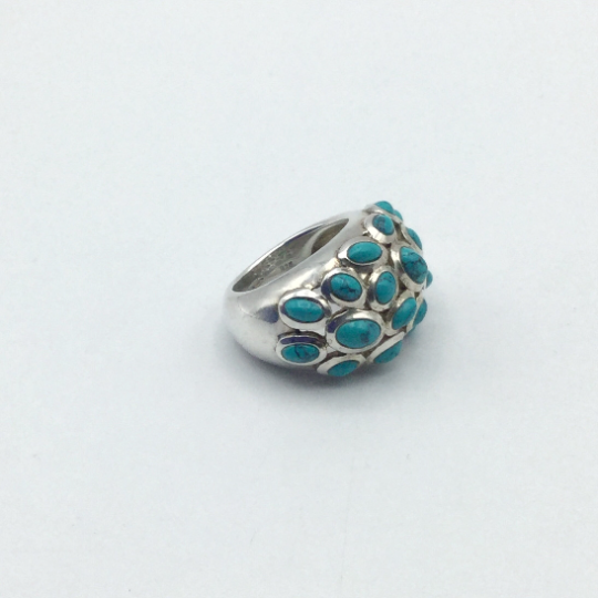 Turquoise Silver Dress Ring