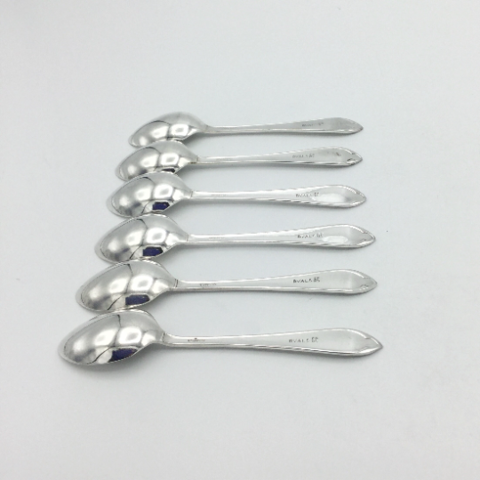1930s Ryals Silver Plated Coffee Spoons Set