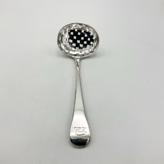 Antique 1803 Georgian Sterling Silver Sifter Spoon