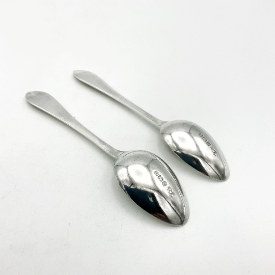 Pair of Vintage 1933 Sterling Silver Coffee Spoons