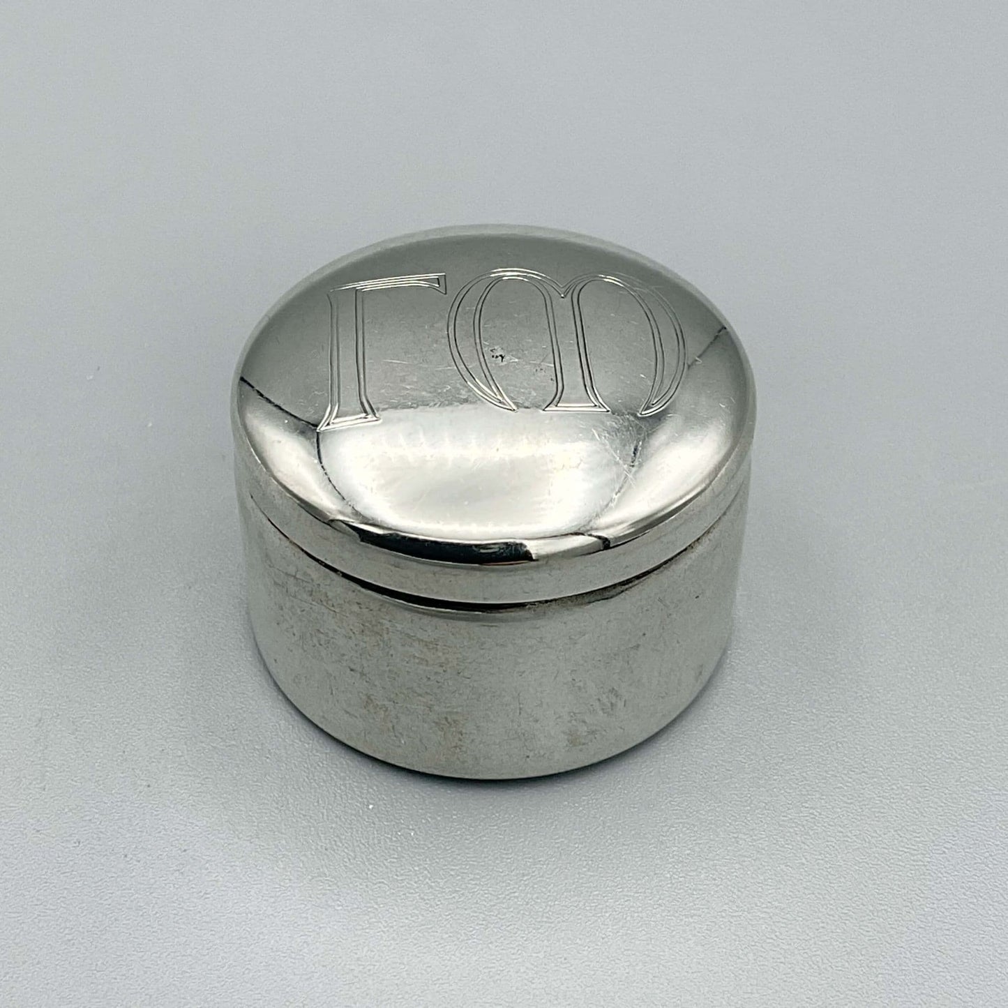 Greek Sterling Silver Pill Box, Vourakis