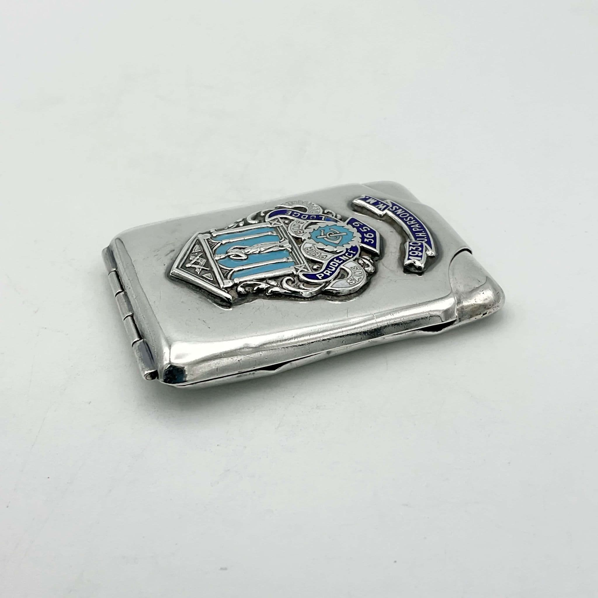 Masonic Sterling Silver Matchbook Case, 1920s Masons Memorabilia ...