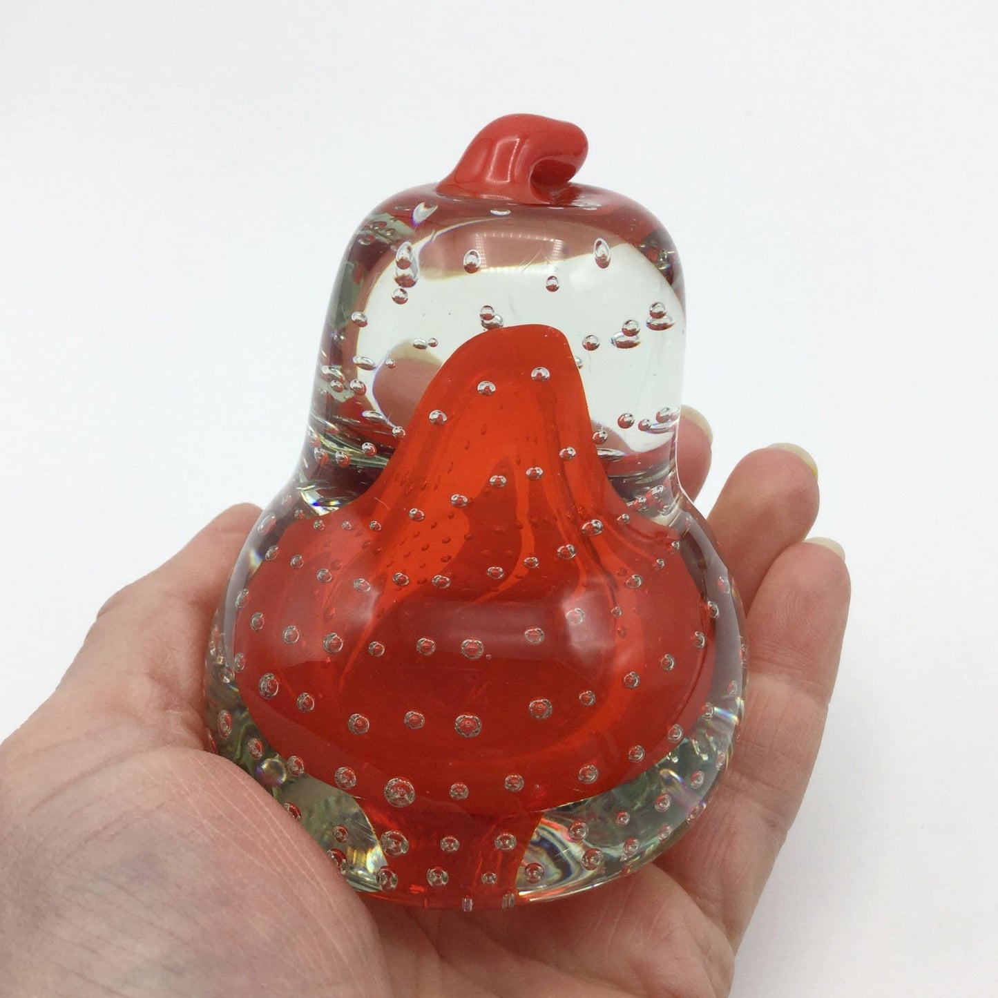 MRM Glass Pear Paperweight