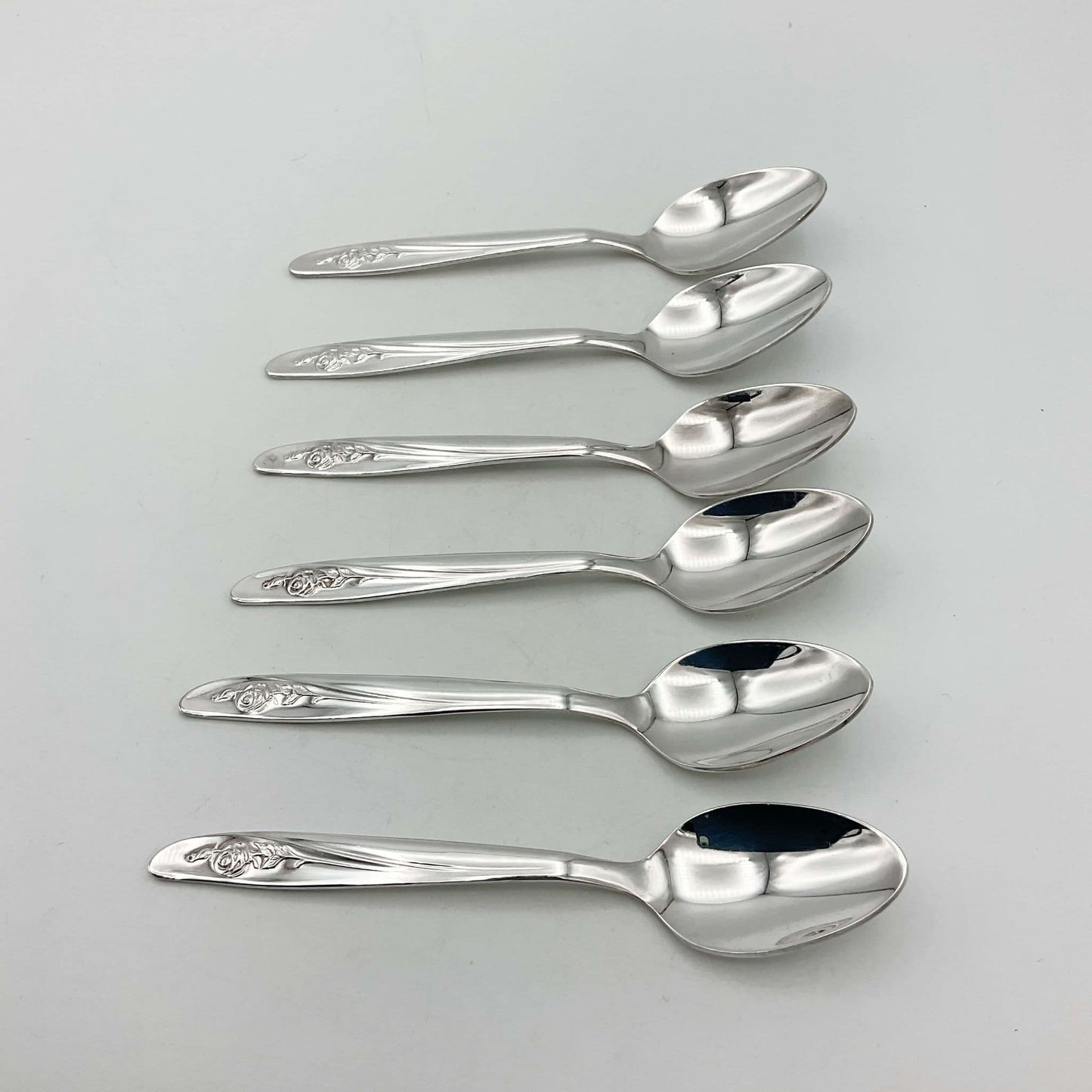 Oneida 1960s Coffee Spoon Set, Roseanne Pattern