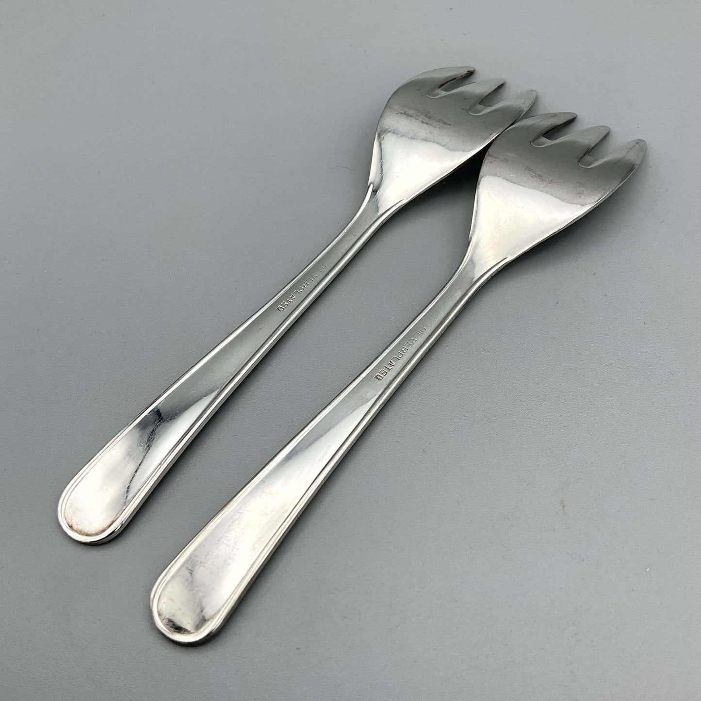 Pair of Vintage Silver Plated Forks