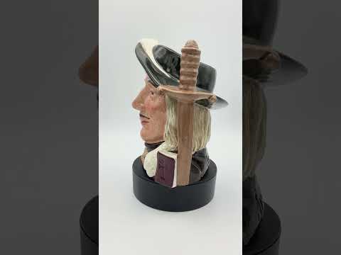 Video short of Large Aramis China collectible toby jug on a turntable