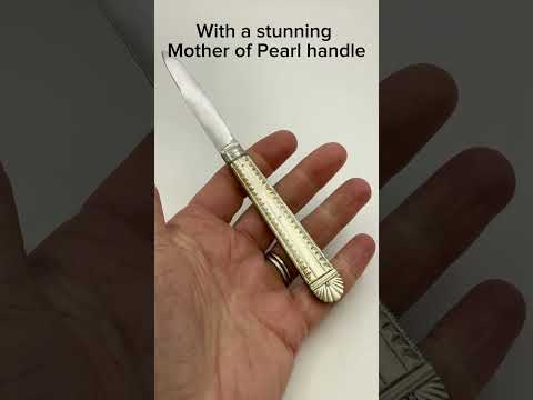 video short of large sterling silver fruit knife with 1847 hallmarks
