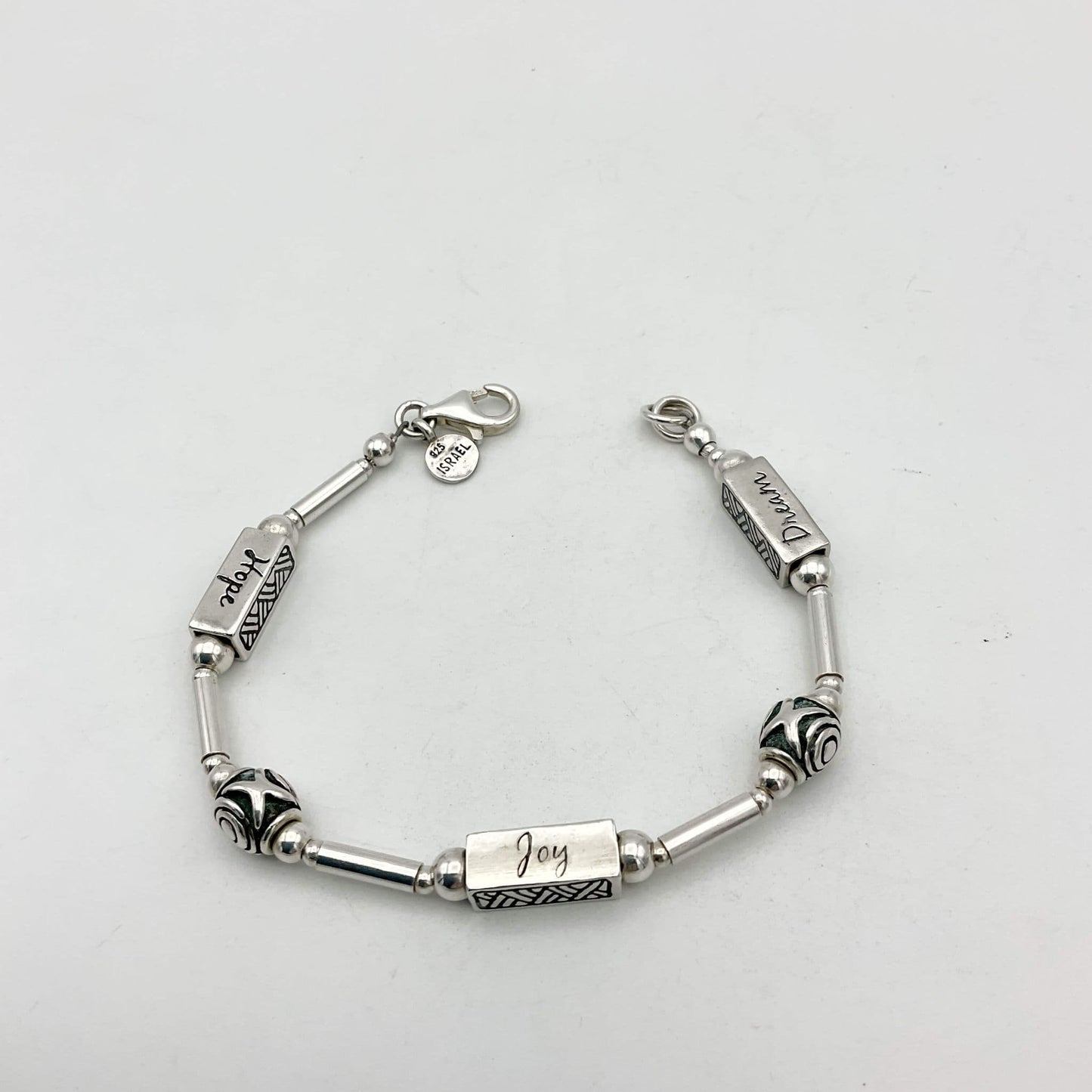 Silpada Joy Hope Dream Silver Bracelet, Israel Silver