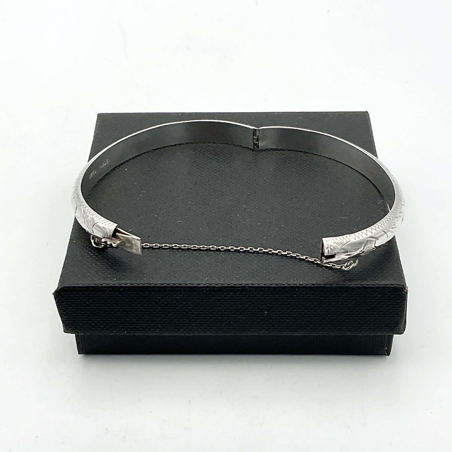 Silver Hinged Bracelet, 1997 Hallmarks