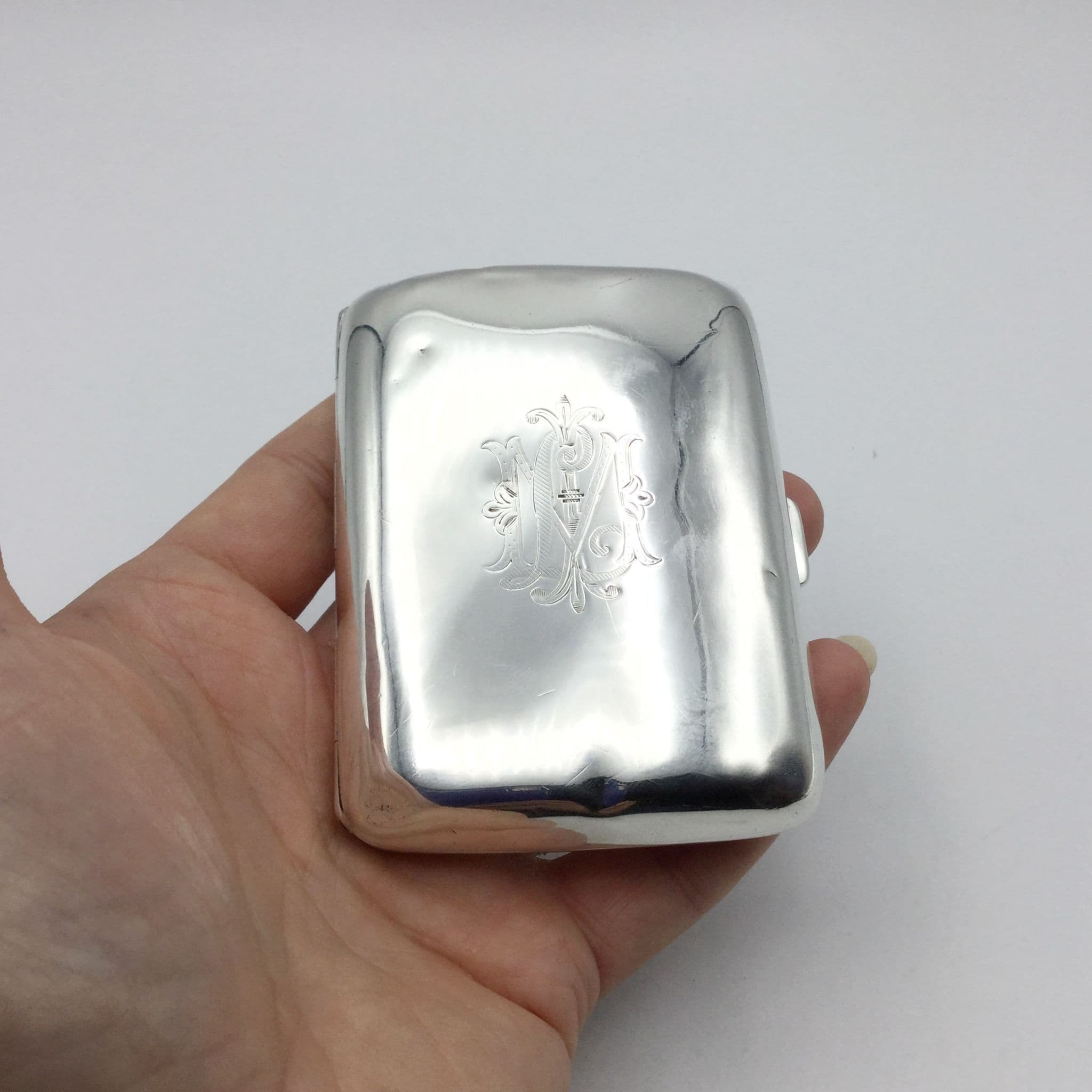 Antique 1924 Sterling Silver Cigarette Case – Beeches Vintage
