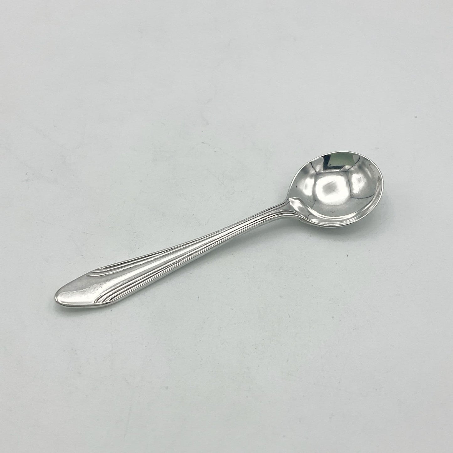 Vintage 1950s Silver Plated Salt Spoon