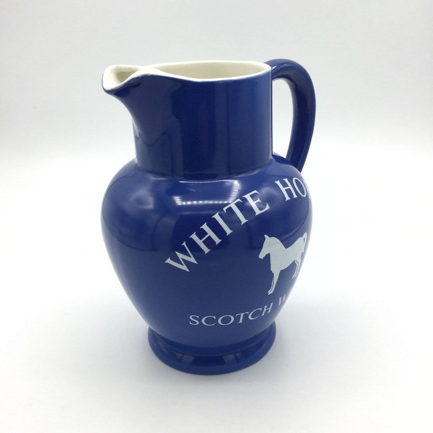 Vintage 1950s White Horse Scotch Whisky Water Jug