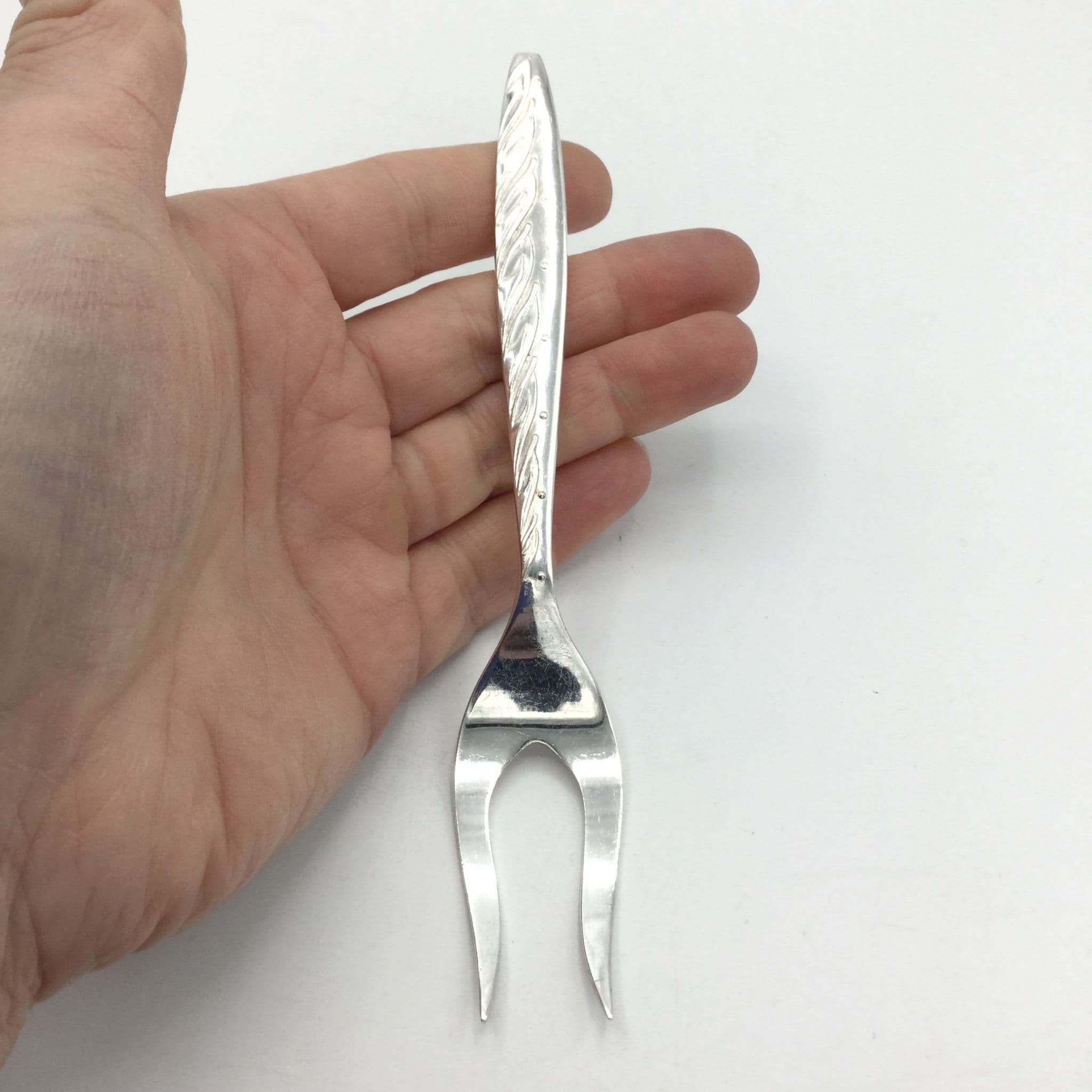 Vintage 1960s Angora Silver Plated Bread Fork Beeches Vintage
