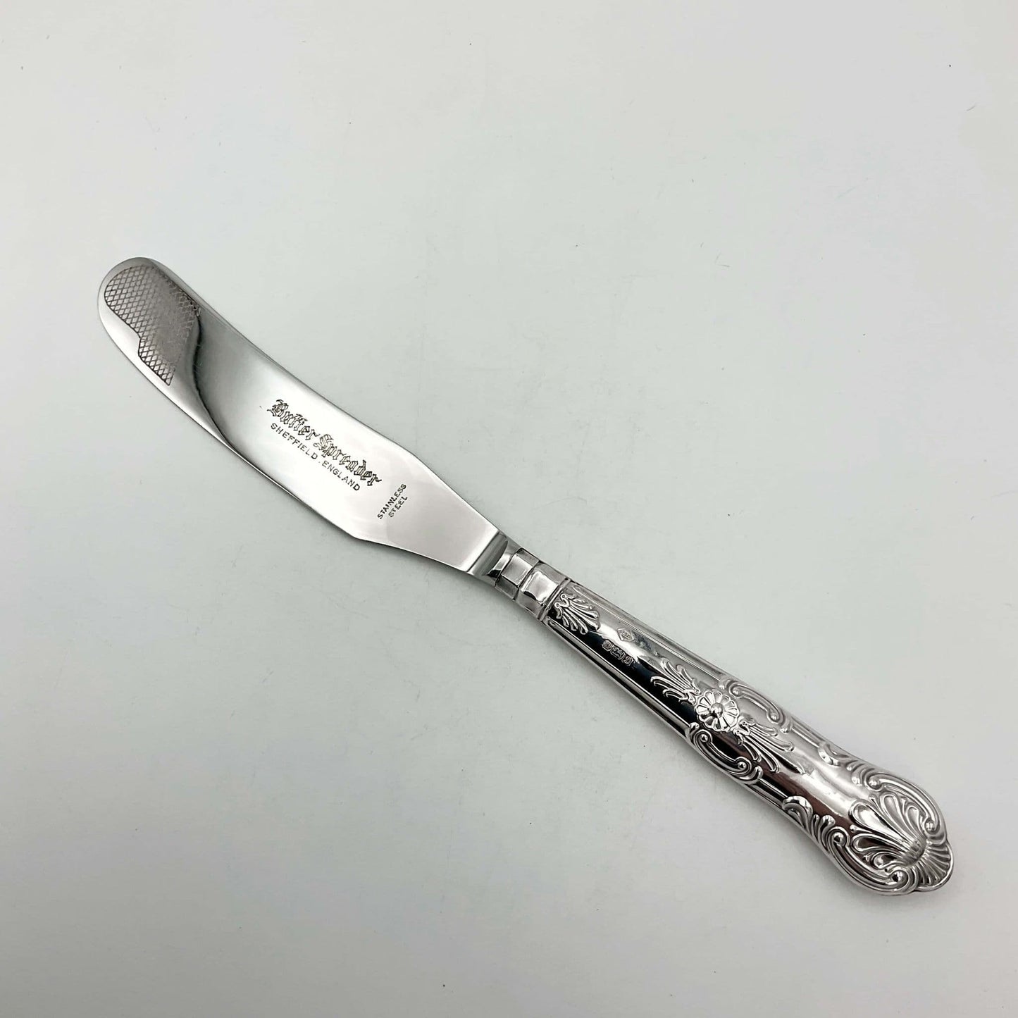 Vintage 1978 Solid Silver Handled Butter Knife, Butter Spreader