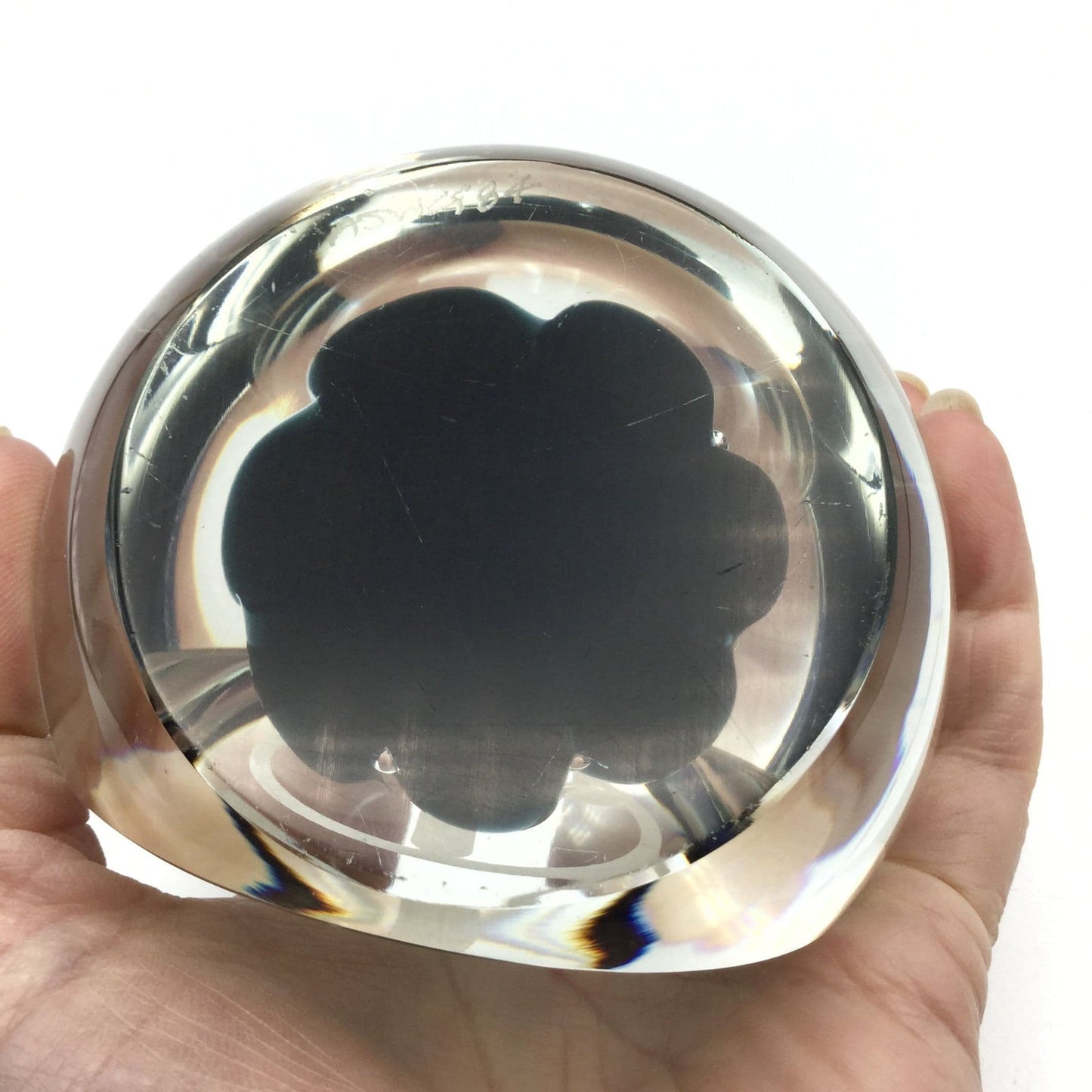 Vintage Large Glass Paperweight