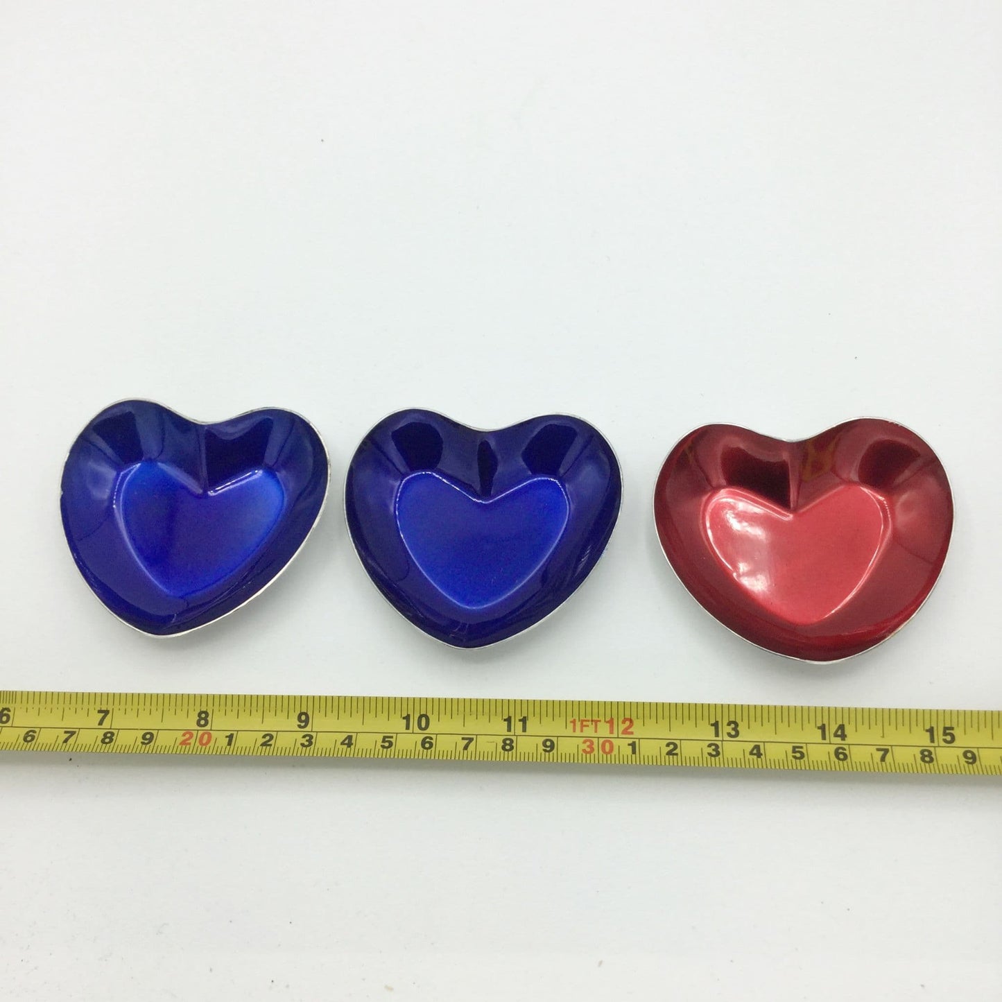 Set of Three Heart Shaped Bowls
