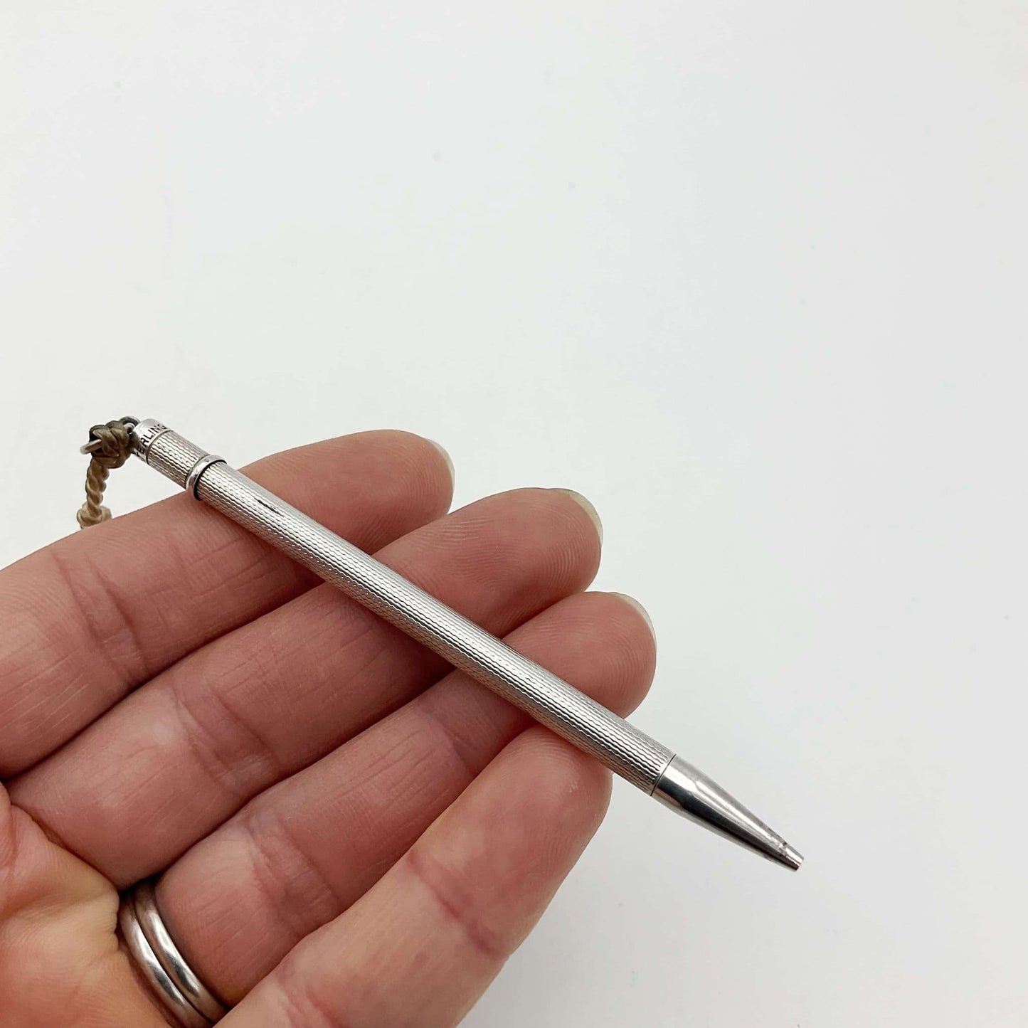 Vintage Sterling Silver Propelling Pencil, Bridge Pencil