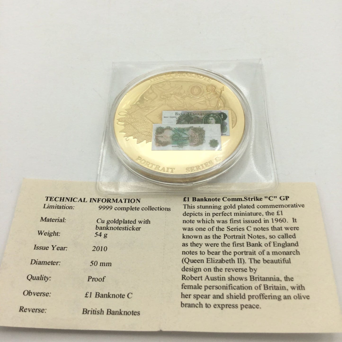 Windsor Mint British Banknote Commemorative Coin Proof
