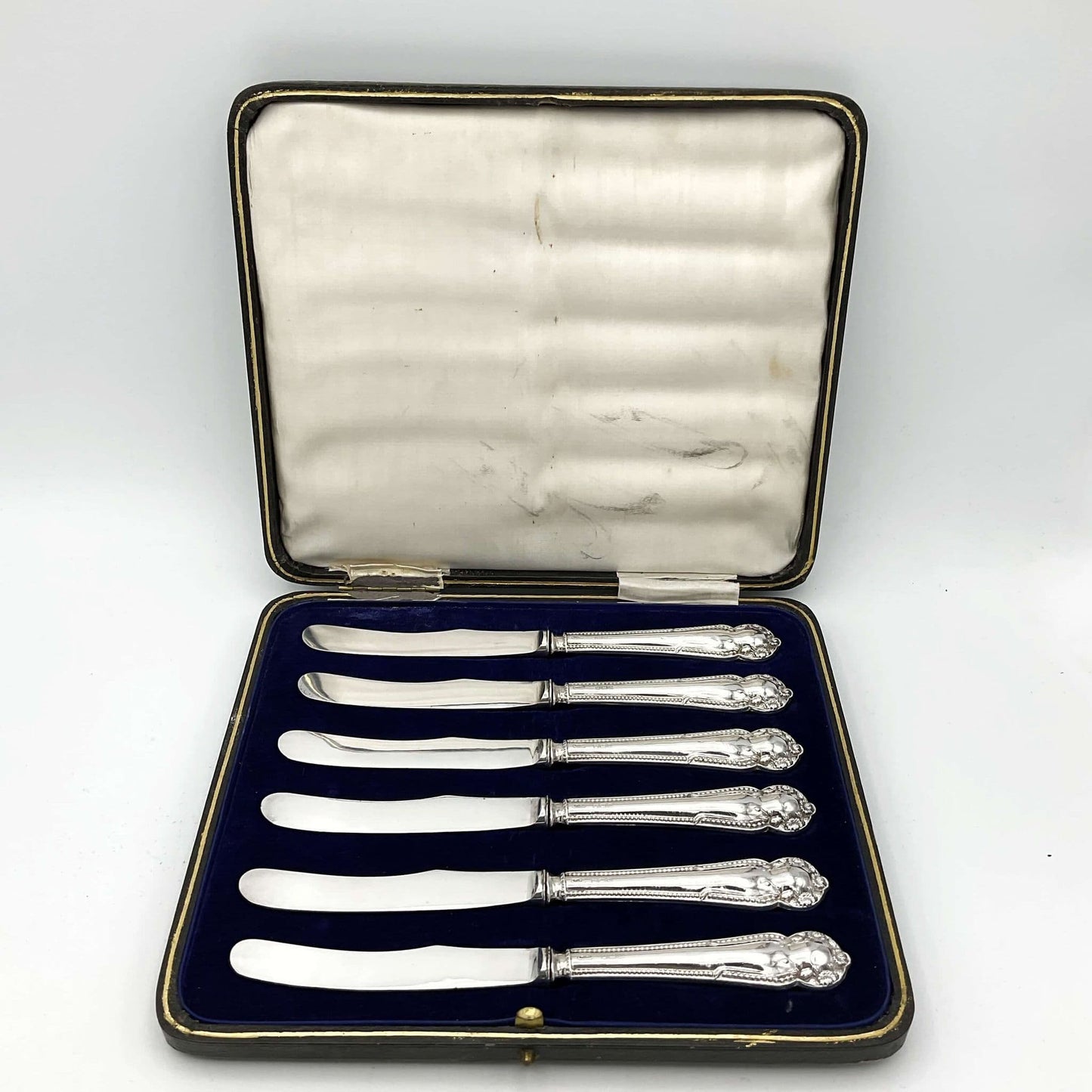 Antique 1915 Sterling Silver Tea Knives Set