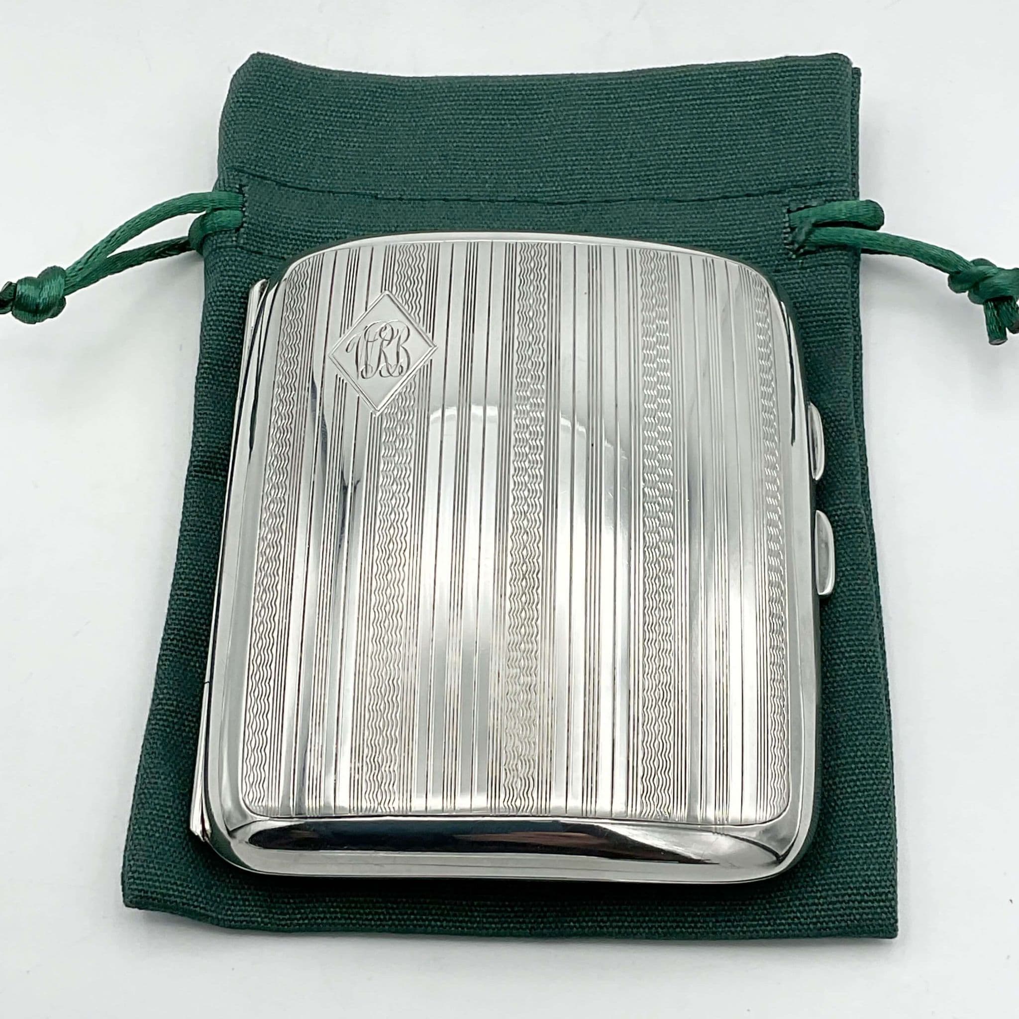 Antique 1921 Sterling Silver Cigarette or Business Card Case