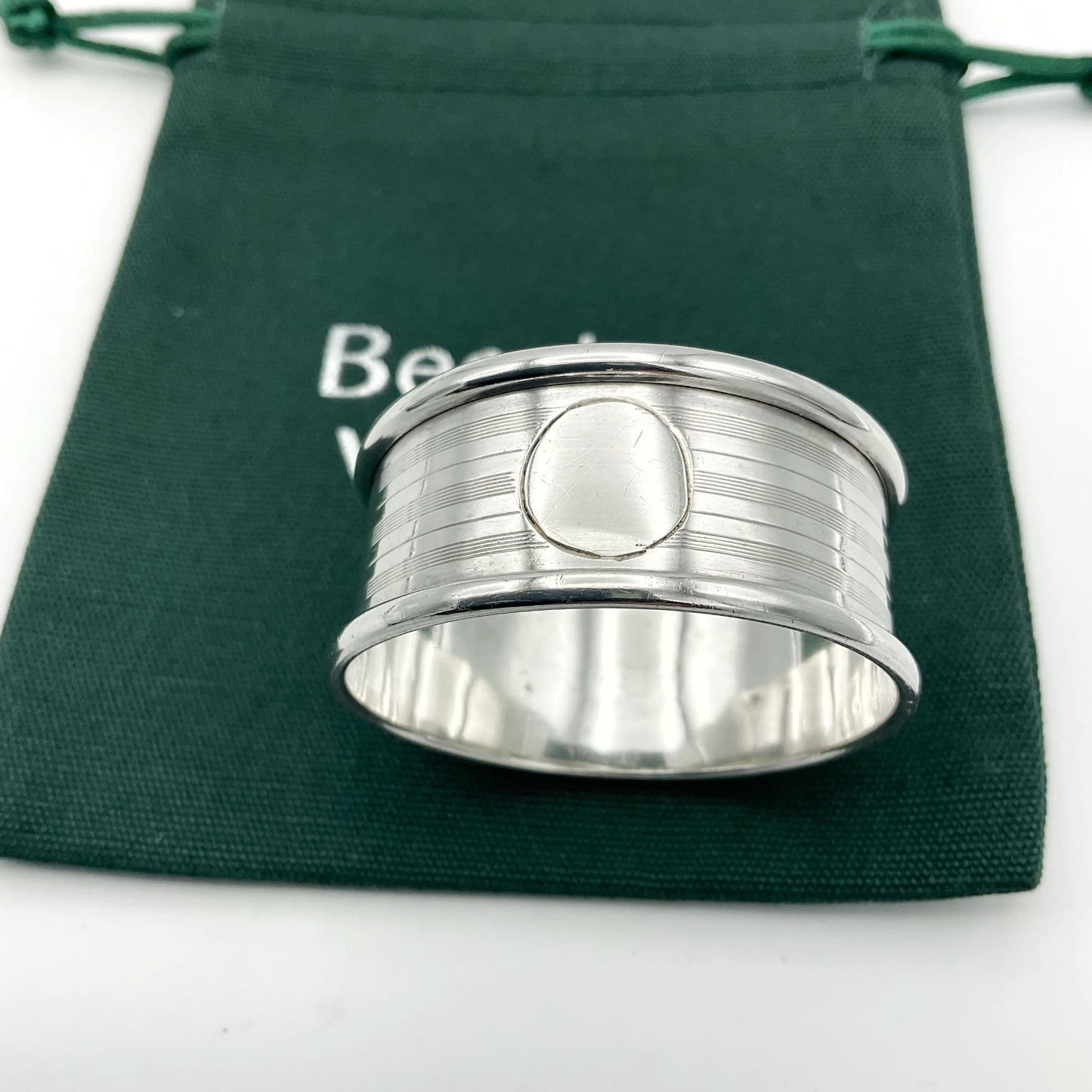 Antique 1922 Sterling Silver Napkin Ring