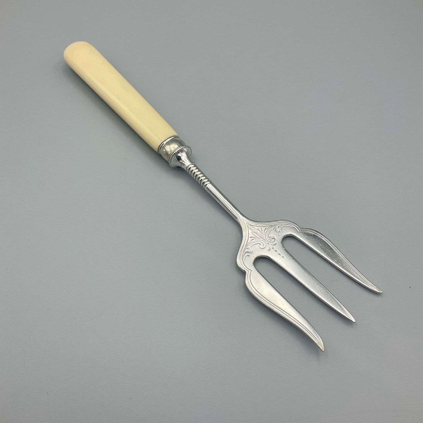 Antique Silver Plated Bread or Serving Fork