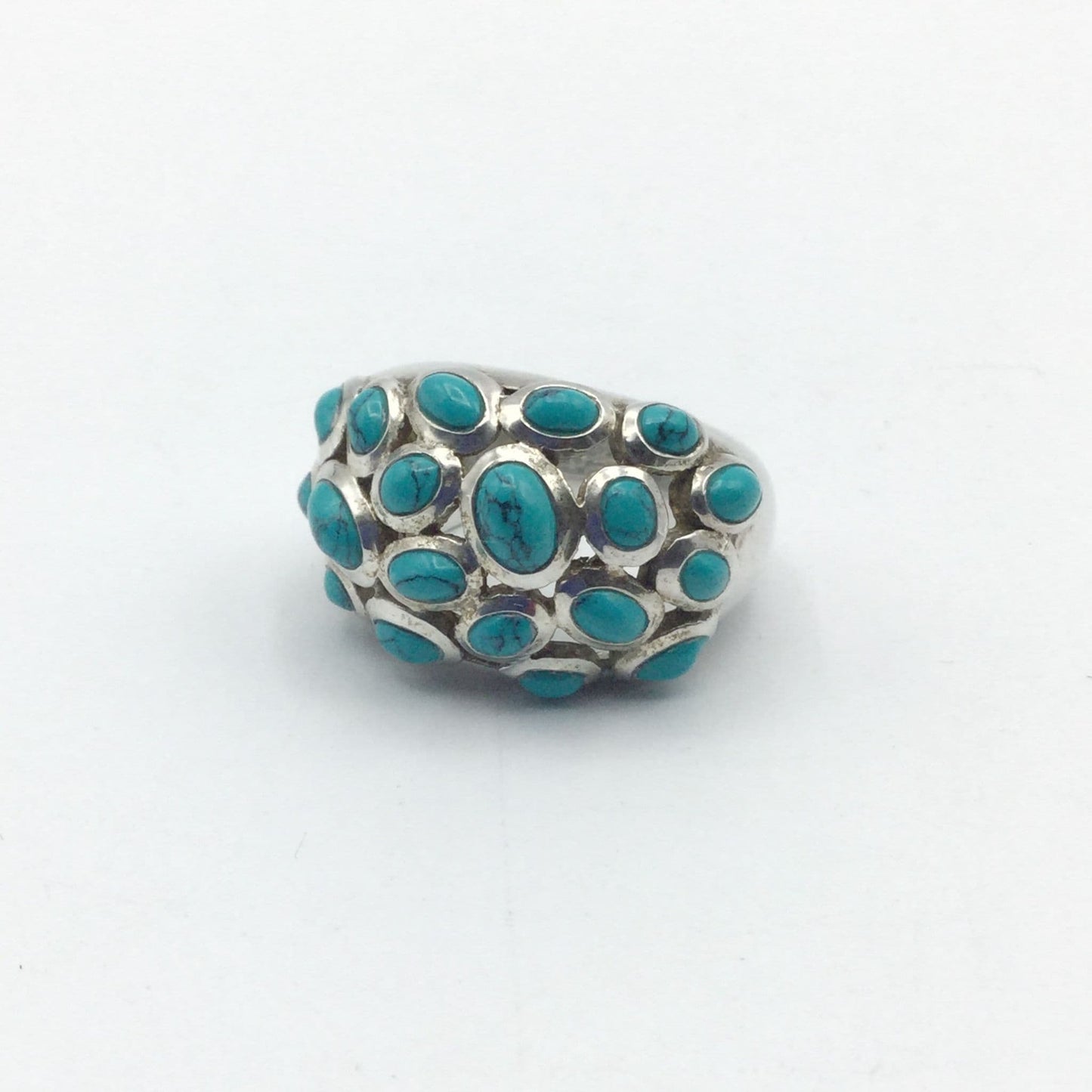Turquoise Silver Dress Ring