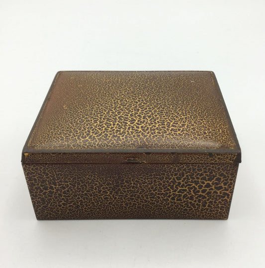 Vintage 1950s Metal Trinket or Cufflinks Box
