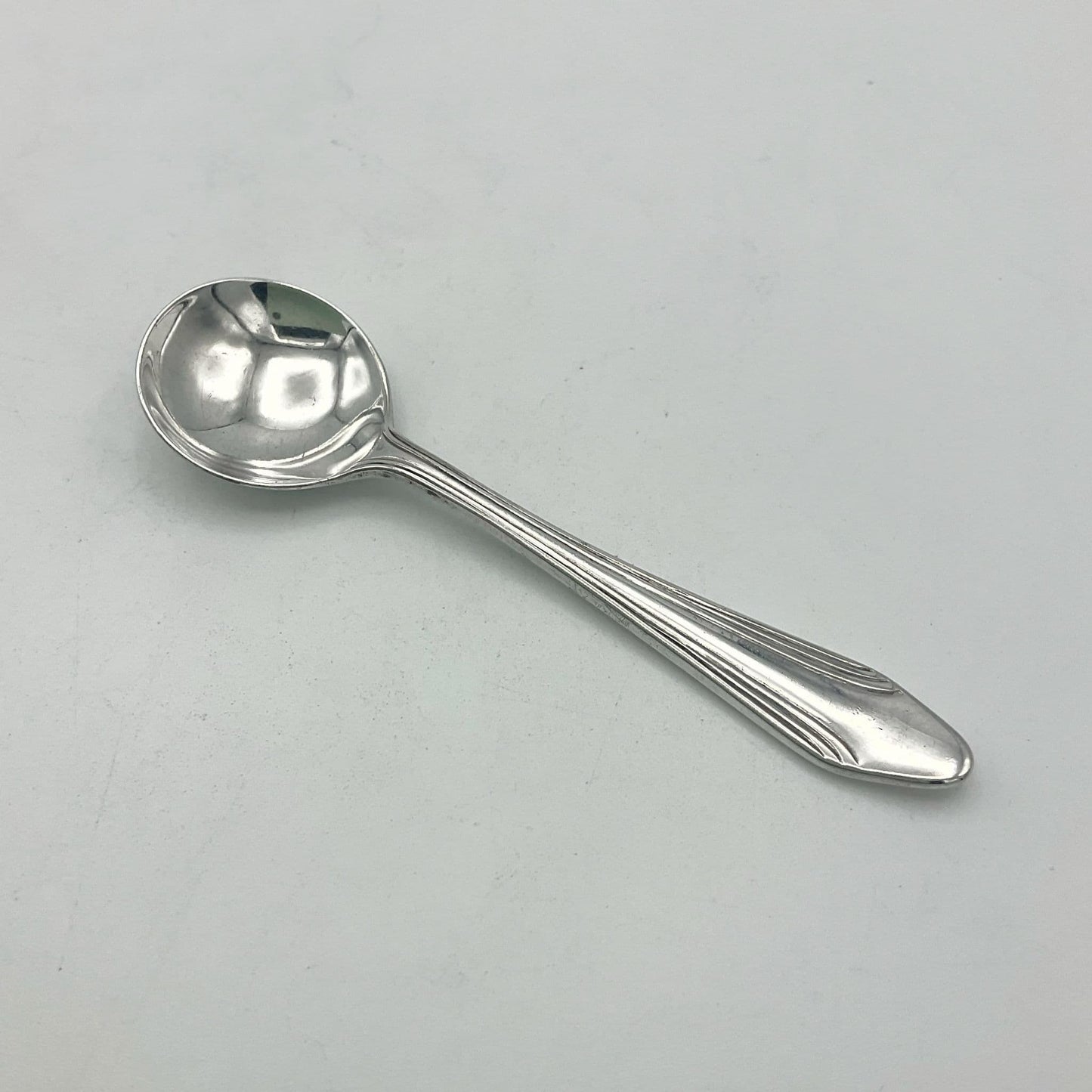 Vintage 1950s Silver Plated Salt Spoon